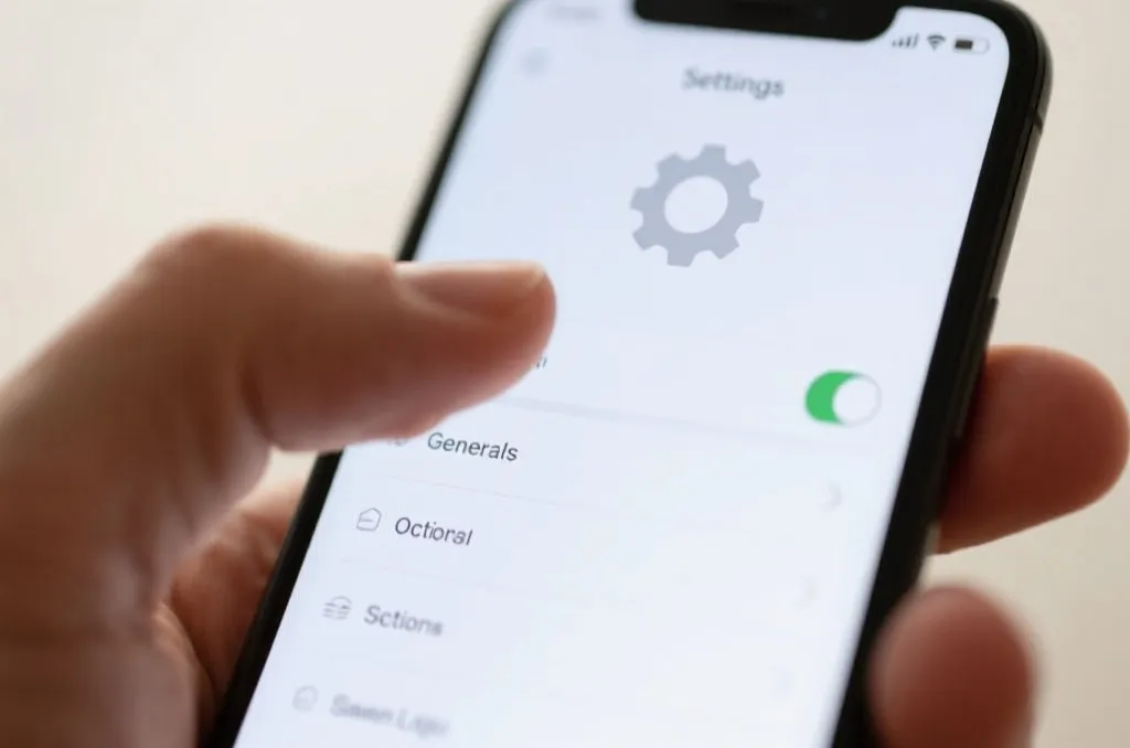 iOS系统设置菜单与描述文件管理界面示意图